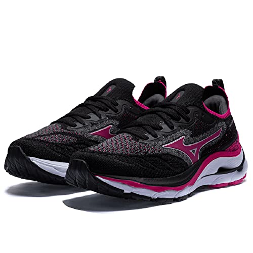 Tênis Mizuno Wave Mirai 4 Feminino - 38 - Preto/Pink