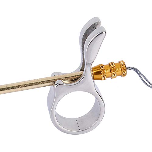 YDJ 釣り道具 釣り 指 扳指 魚ダーツリング ステンレス鋼 多目的フィンガー ディフューザー ディスペンサー 魚ダーツフィンガーガード 釣りアシスタント アウトドアアクセサリー ダーツ アクセサリー ハンドガード フィンガーガード Dart Ring