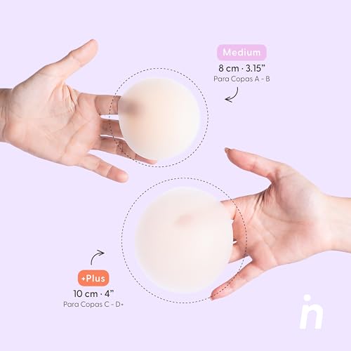 Image of NIPSKIN Nipple Covers for Women - Reusable Breast Petals - Medium & Plus Size - Bare It All Collection