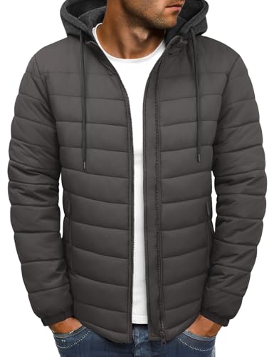 Xnova Chaqueta Acolchada Hombre Invierno Ligera...