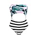 Produktbild Damen Tankinis One Piece Monokini-Badeanzug Bademode Bikini Schwimmen Badewear (S (32-34), Abziehbild 1)