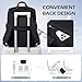 GOLF QUALITY Slim Laptop Backpack for Women, Lightweight Business Backpack for Women Computer Bag Purse for Commuting, Fit 14Inch, Black