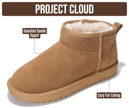 Image of Project Cloud Genuine Leather Ankle Boots for Women - Water Resistant with Memory Foam Insole Winter Boots - Trending Shoes & Comfortable Women's Ankle Boots (Hippy)