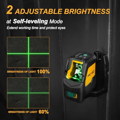 Image of Prexiso Laser Level with Tripod, IP54 Professional 150 Wide Angle - 100Ft Cross Laser Line Tool for Construction, Ceiling Alignment, Floor Tile