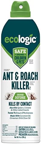 Ecologic Ant & Roach Killer, Indoor Defense, Also Kills Spiders & Crickets, (Aerosol Spray) 14 fl Ounce