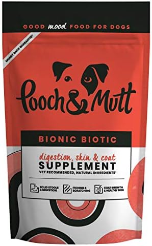 Pooch & Mutt - Bionic Biotic, Supplement for Dog Digestion (Healthy Skin and Glossy Coat), 200g