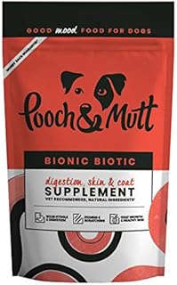 Pooch & Mutt - Bionic Biotic, Supplement for Dog Digestion (Healthy Skin and Glossy Coat), 200g
