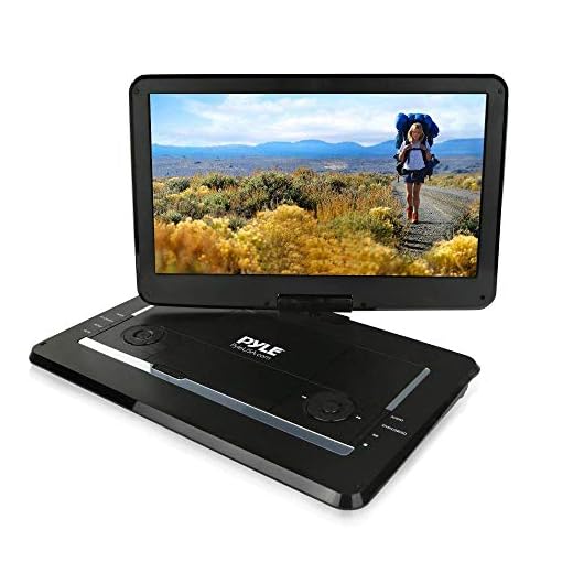 Pyle 17.9” Portable DVD Player, With 15.6 Inch Swivel Adjustable Display Screen, USB/SD Card Memory Readers, Long Lasting Built-in Rechargeable Battery, Stereo Sound with Remote. (PDV156BK)