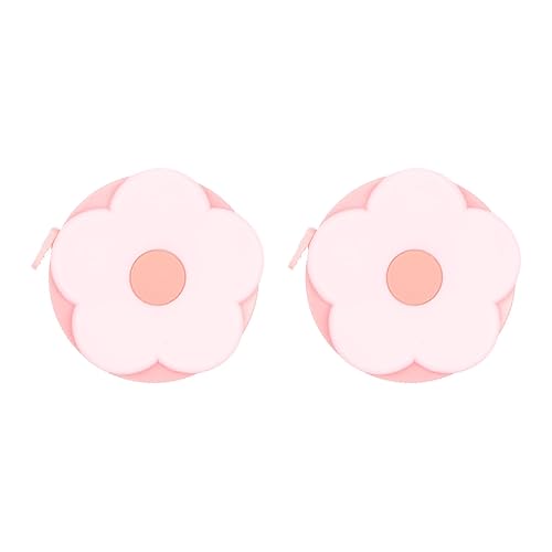 HARFINGTON 2 cintas métricas suaves de 60 pulgadas, 4.9 ft, retráctil, mini cinta métrica de dibujos animados, regla de cinta linda para coser