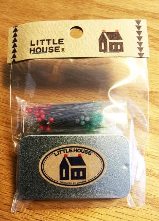 Japanese Hand Sewing Notions - Little House Japanese Dressmaker's Pins with Tin