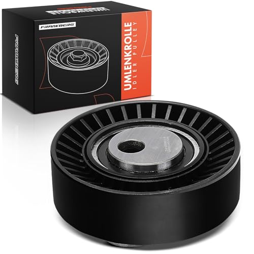 Frankberg Belt Tensioner and Idler Pulley Compatible with 3 Series E36 E46 Cabriolet Compact Coupe 3 Series Touring E36 E46 5 Series E34 E39 E60 7 Series E38 X5 E53 Replace# 11281748130