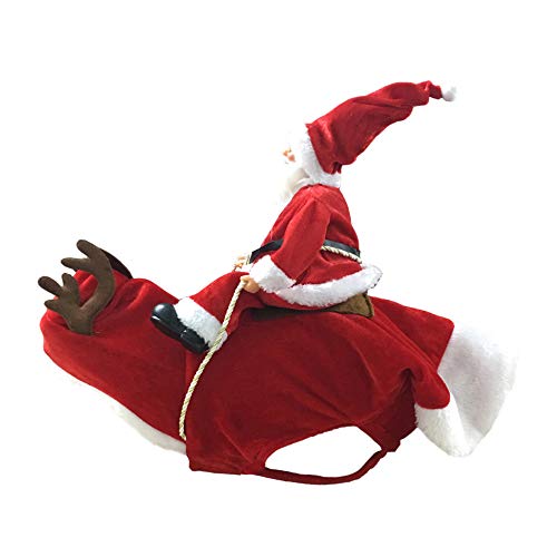 DECDEAL Fantasias de cachorro de Natal para animais de estimação Roupas para animais de estimação de