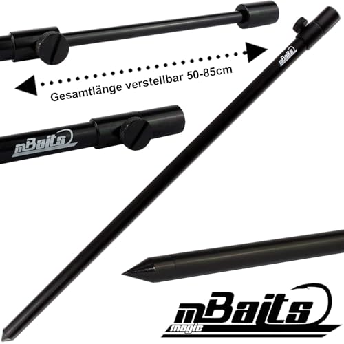 Angel-Berger Magic Baits Black Bankstick Rutenhalter - Fischer-Christianen - Angeln am See - Verschiedene Längen - Blitz