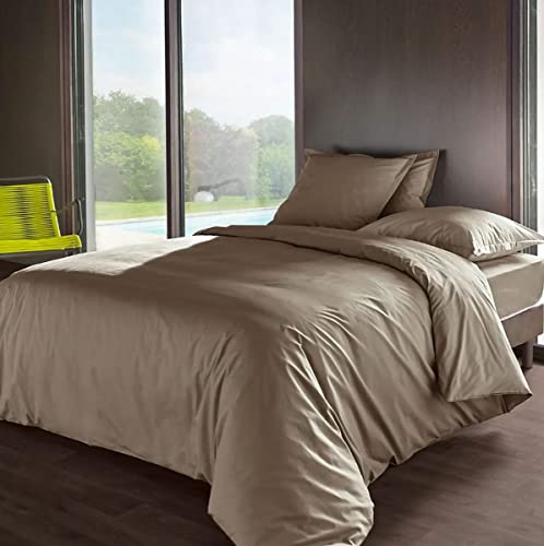 Drap housse percale Méline 2 en coton peigné haut de gamme