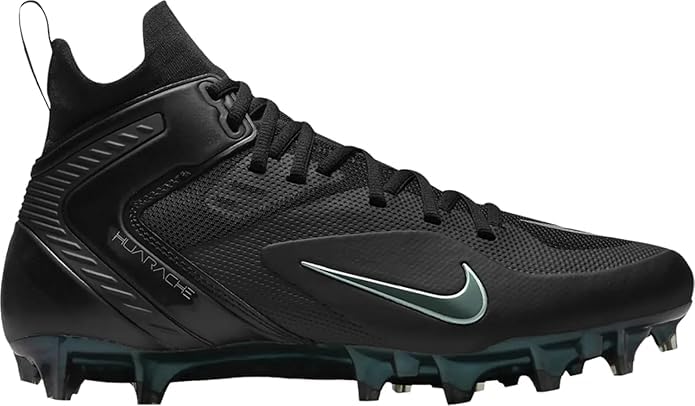 Nike Alpha Huarache 8 Elite Men's Lacrosse Cleats 'Black Metallic Silver' (CW4440-005) - Size 10.5