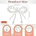 2 Pcs Pearl Bow Shoe Charms for Sneakers, Aesthetic Bowknot Keychain Elegant Buckle Pearl Beaded Chain Shoe Charms Shoelace Jewelry Decoration Accessories