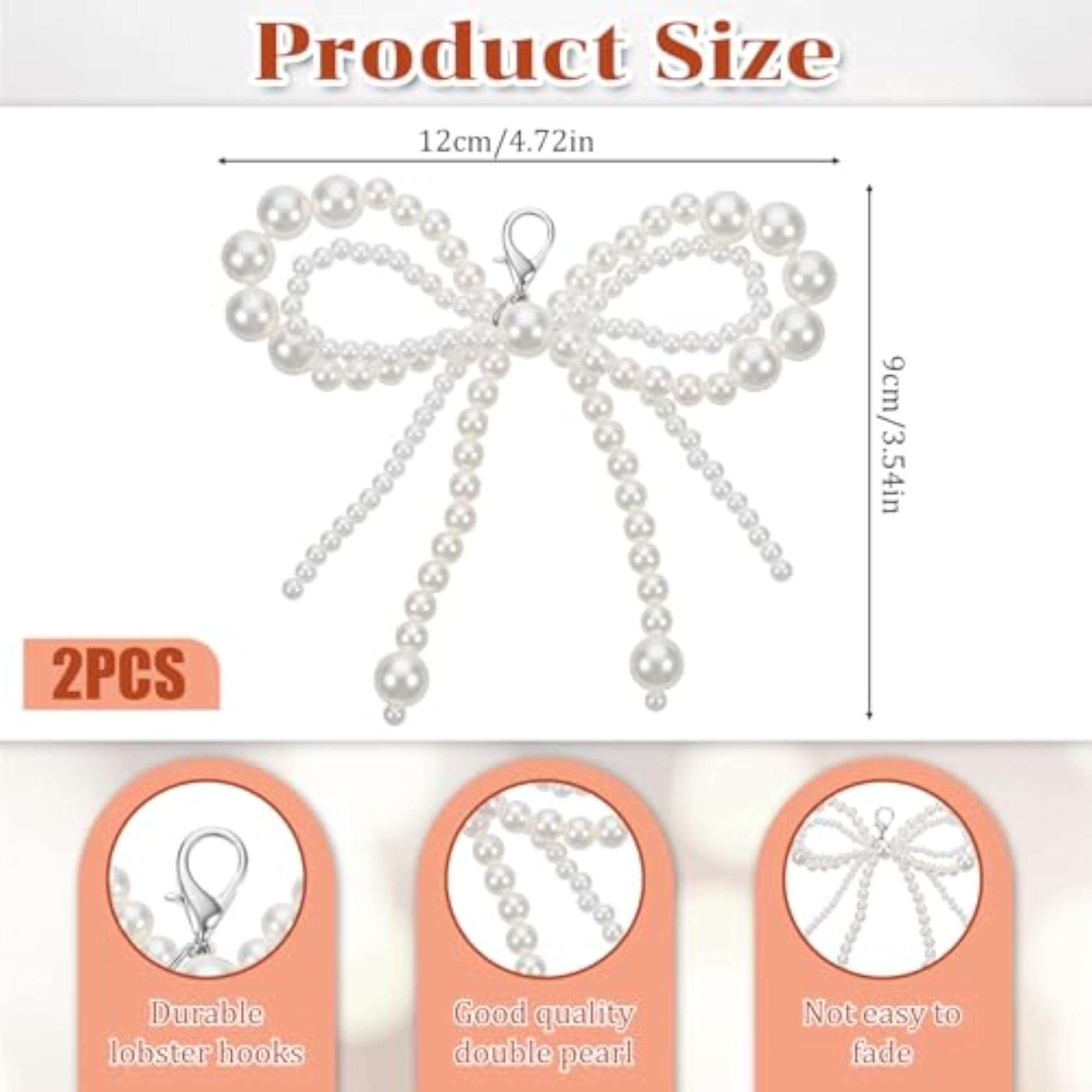 Pearl Bow Shoe Charms for Sneakers