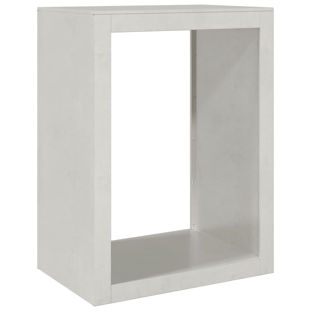 Mangloder Brennholzregal Edelstahl 60 x 40 x 80 cm, Kaminholzständer für Lagerung und Trocknung, Holzlager mit Luftzirkulation für Kamin, Ofen, Terrasse und Garten