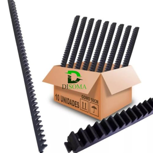 Kit com 10 Peça Cremalheira de Polipropileno (PP) para Motor de Portão Deslizante – 25cm Total 2,5m – Compatível com ROSSI, SEG, GAREN, UNISYSTEM e MC GARCIA