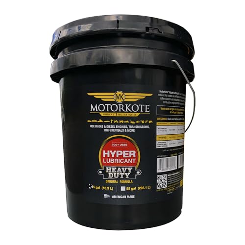 MotorKote MK-ET05G-01 Heavy Duty Hyper Lubricant, 5-Gallon, Single, Black Pail