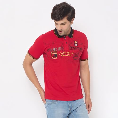 Image of Duke Letter Print Slim Fit Men Tshirt