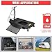 ‌18 gal Low Profile Oil Drain Pan, Heavy Duty Mobile Oil Changing Pan with Hand Pump, 8 ft Hose & Quick Drain Valve, Leak-Proof Design for Truck Car Motorcycle, RVs, SUVs, Buses, Garage Workshop Use