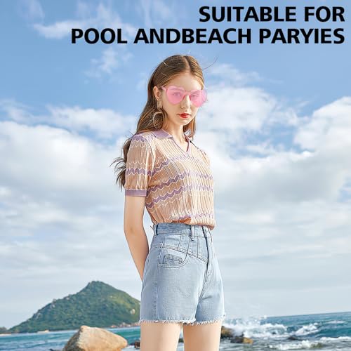 Heart Sunglasses Heart Shaped Glasses Bulk Valentines Halloween Bachelorette Party Decorations Glasses Women Men3