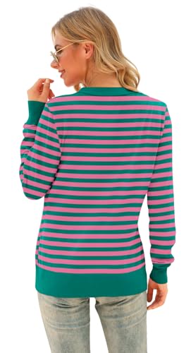 Image of VIISHOW Women Long Sleeve Button Down V Neck Lightweight Basic Knit Sweater Cardigan