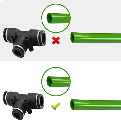 Utah Pneumatic TE120000 5 Pack Plastic Push To Connect Fittings Tube Tee Connect 1/2 Od Push Fit Fittings Tube Fittings Push Fit thumb #1