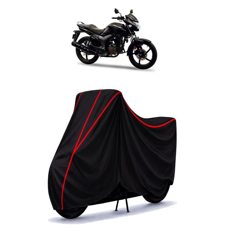 Image of Hero Hunk Standard Water Resistant Bike Cover for All Motorcycles & Rain | Heavy Duty Taffeta Fabric | UV Protection, Dustproof, Scratchproof | All Weather Two Wheeler Body Cover with Elastic Bottom