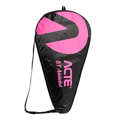 Acte, Bolsa para Raquete de Beach Tennis com Alça Ajustavel BT102-R - Preto e Rosa
