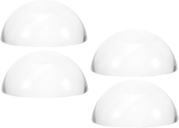 COHEALI 4Pcs Transparent Glass Hemisphere Paperweights
