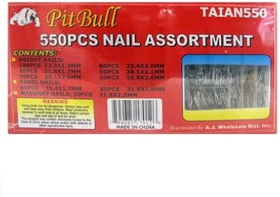 550 Wood Nail Assortment Set Masonry Nails Panel Nails (MM Sizes)