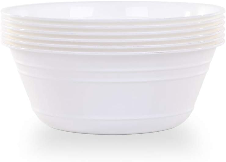 Mintra Home Snack Bowls (Small 6pk (600ml), White)