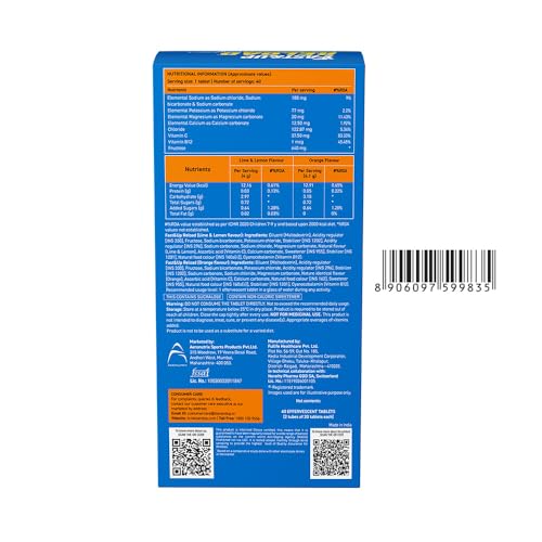 Image of Fast&Up Reload (10 Liters) - (Orange, Lime & Lemon)- Low Sugar energy drink for Instant Hydration - Effervescent Tablets with all 5 Essential Electrolytes + Added Vitamins.