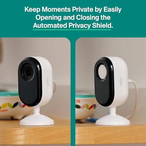 Arlo Essential Indoor Wireless 2K Security Camera (3rd Gen) Plug-In Powered with Automated Privacy Shield: 1-Camera $21; 2-Cameras - image 6
