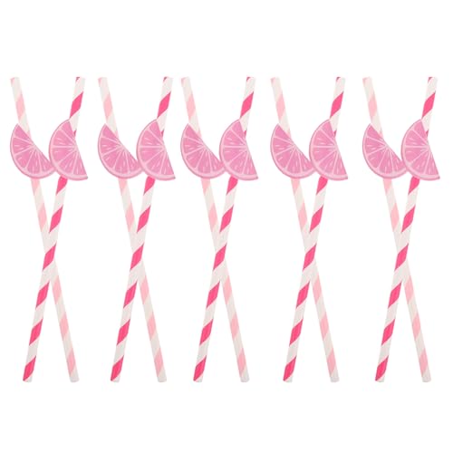 Pitillos de papel multicolor 30 piezas 19.5 cm miniatura 1
