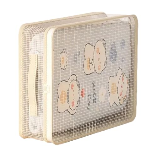 Organizador de sábanas, apilable con asa, almacenamiento de sábanas, para armario, dormitorio, hogar, fundas de edredón, manta, suéter, ropa