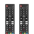 (Pack of 2) Universal Remote for LG Smart TV Remote Control Replacement, Compatible with All LG LCD LED OLED UHD HDTV 3D 4K Smart TV Models - Easy Setup with 4 Shortcuts Key