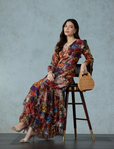 Image of LITZO Dress for Women || Western Dresses for Women || One Piece Maxi Dress (L-29-31-1)