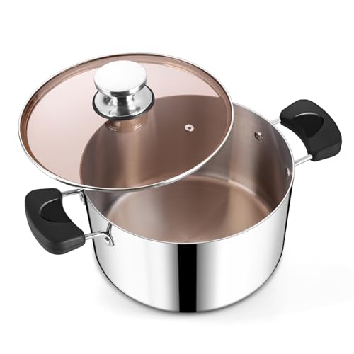 HaWare 5.8L Tri-Ply Stainless Steel Stockpot