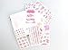 (Pack of 2) Romantic Cherry Flower Stickers for Scrapbooking - Japanese Pink Cherry Blossoms Cherry Tree Sticker for Art Craft Journaling DIY Planner Travel Journal Letter Card Water Bottles