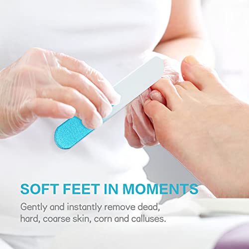 Foot File - Handmade Glass Foot File - Foot Scrubber - Foot Callus Remover, Professional Toenail And Heels Care - Best Alternative To Emery Board Metal Nail File #TOP3