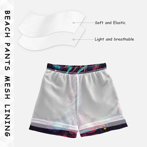 Pigsaly Boys Swim Trunks Dragon Design Boys Board Shorts Swimsuit Swimwear Summer Bathing Suit 3T Multicolor4