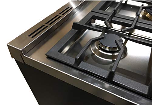 Verona VDFSGG365SS 36 Inch All Gas 5.0 Cu. Ft Range Oven Freestanding 5 Sealed Brass Burners Cooktop Turbo Convection Stainless Steel thumb #4