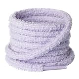 Olukssck 2 Pairs Fuzzy Shoe Laces for Sneakers, Soft Plush Shoelaces for Men, Women & Kids, Purple, 39 inch(100cm)