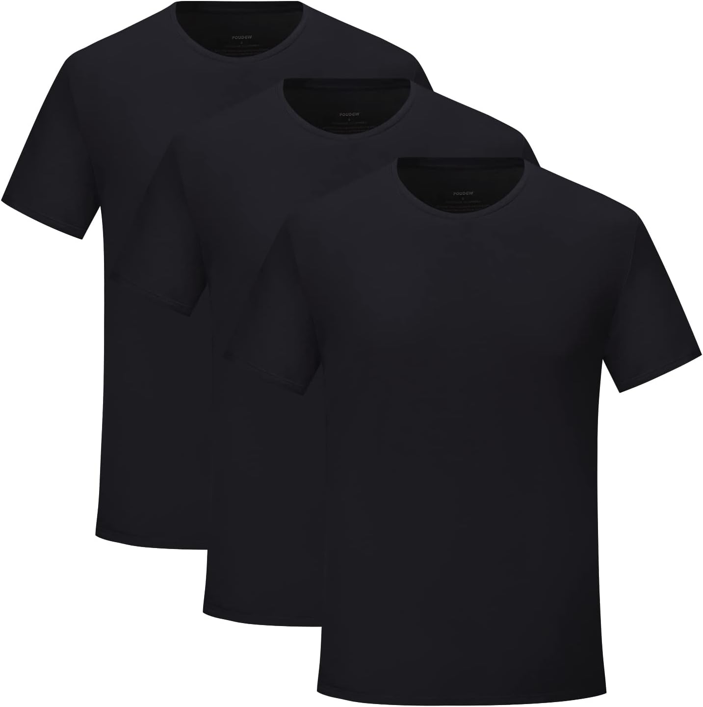 Men's Stretch Viscose Moisture-Wicking Tagless Undershirts, Pack of 3