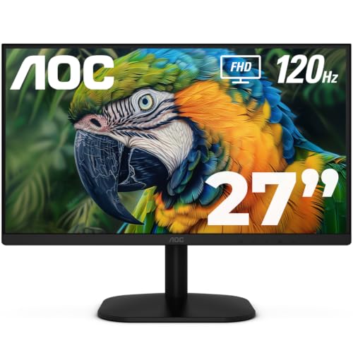 AOC 27B35H3 27' Casual Gaming Monitor, IPS Panel, Full HD (1920 x 1080) 120Hz, 1ms, Adaptive Sync,...