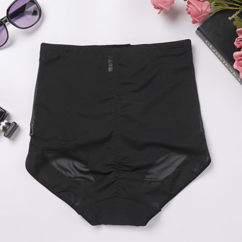 Men Shapewear Tummy Control Underwear Compression Shorts Lace Trim Sissy Girdle Corset Boxer Briefs Waist Trainer4