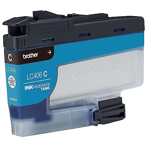 Image of Brother Genuine LC406C Standard Yield Cyan INKvestment Tank Ink Cartridge